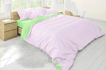 Постельное бельё "Краски неба" из бязи (сирен + зелен)