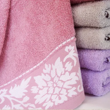 70/130 темно-розовый - Полотенце махровое Муза