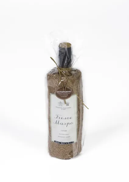 Белое МАХРО - Полотенце сувенирное "Вино"