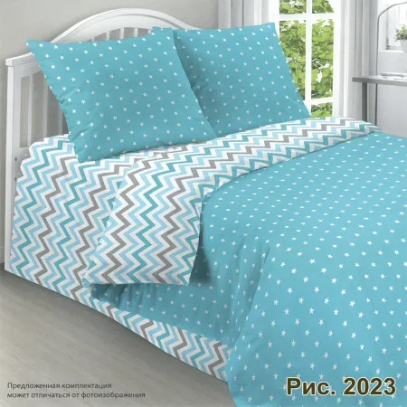 1,5 сп - Постельное белье из поплина "Сплюшка" 2023