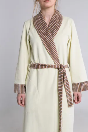 60 - молочный - Мод.141-21 Халат велюровый